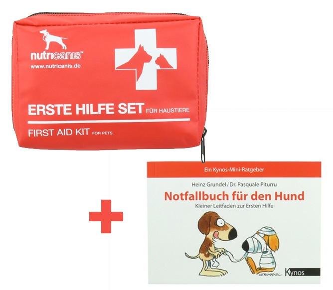 set erste hilfe und notfallbuch hund